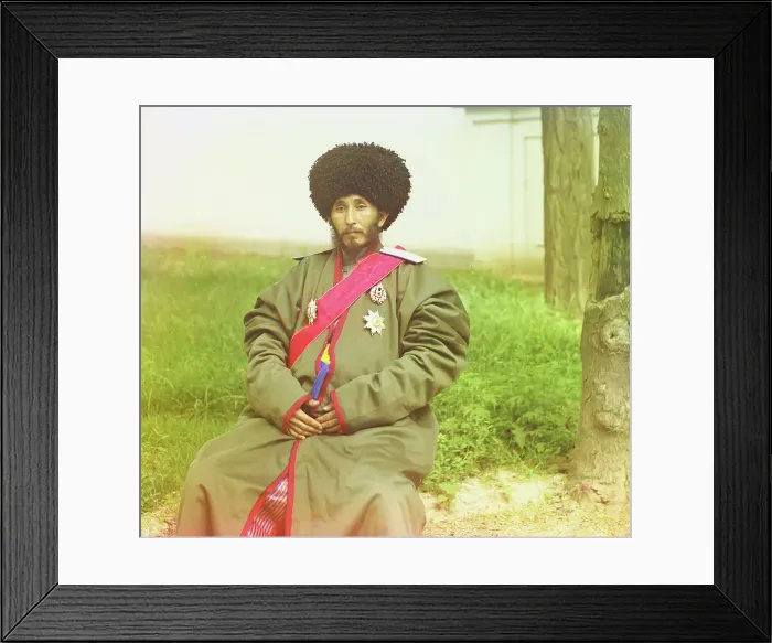 Framed Print : Isfandiyar, Khan of the Russian protectorate of Khorezm (Khiva)... between 1910-1915. Creator: Sergey Mikhaylovich Prokudin-Gorsky Framed Print : Isfandiyar, Khan of the Russian protectorate of Khorezm (Khiva)... between 1910-1915. Creator: Sergey Mikhaylovich Prokudin-Gorsky