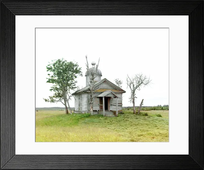Framed Print : Chapel on the site where the city of Belozersk was founded in ancient times... 1909. Creator: Sergey Mikhaylovich Prokudin-Gorsky Framed Print : Chapel on the site where the city of Belozersk was founded in ancient times... 1909. Creator: Sergey Mikhaylovich Prokudin-Gorsky