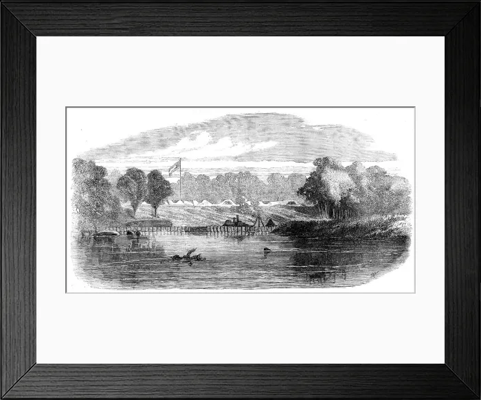 Framed Print : The Civil War in America: Drury's Bluff, a Confederate position on the James River... 1862. Creator: Unknown;Unknown Framed Print : The Civil War in America: Drury's Bluff, a Confederate position on the James River... 1862. Creator: Unknown;Unknown