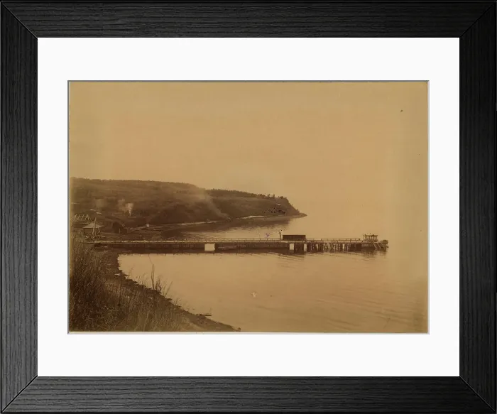 Framed Print : The Gulf of Aniva The Wharf at the Korsakov Prison, 1880-1899. Creator: Innokenty Ignatievich Pavlovsky Framed Print : The Gulf of Aniva The Wharf at the Korsakov Prison, 1880-1899. Creator: Innokenty Ignatievich Pavlovsky