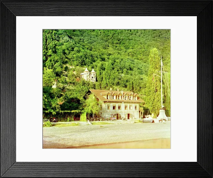 Framed Print : Gagra: from the wharf, between 1905 and 1915. Creator: Sergey Mikhaylovich Prokudin-Gorsky Framed Print : Gagra: from the wharf, between 1905 and 1915. Creator: Sergey Mikhaylovich Prokudin-Gorsky