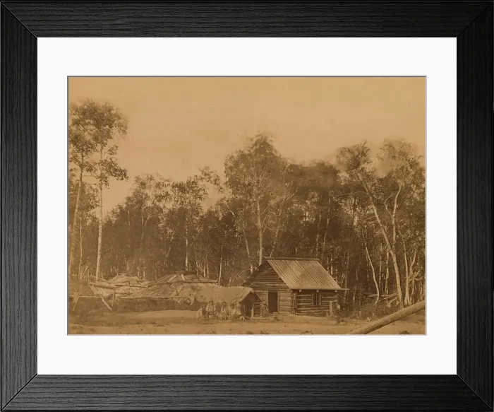 Framed Print : Original Dwellings of the Settlers on Sakhalin Island in the Tymovskoye District, 1880-1899. Creator: Innokenty Ignatievich Pavlovsky Framed Print : Original Dwellings of the Settlers on Sakhalin Island in the Tymovskoye District, 1880-1899. Creator: Innokenty Ignatievich Pavlovsky