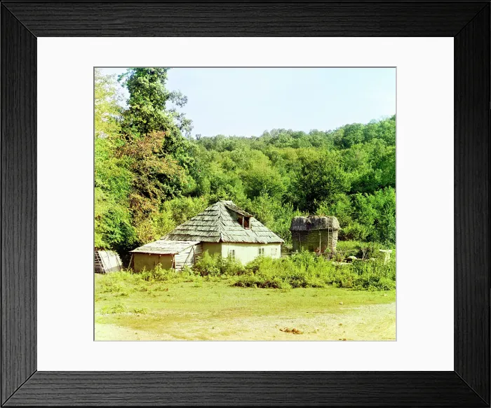 Framed Print : Koldakhvary: shed for drying corn, between 1905 and 1915. Creator: Sergey Mikhaylovich Prokudin-Gorsky Framed Print : Koldakhvary: shed for drying corn, between 1905 and 1915. Creator: Sergey Mikhaylovich Prokudin-Gorsky