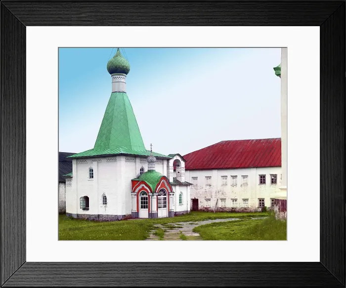 Framed Print : Church of Saint Euthymius in Kirillo-Belozerskii Monastery [Russian Empire], 1909. Creator: Sergey Mikhaylovich Prokudin-Gorsky