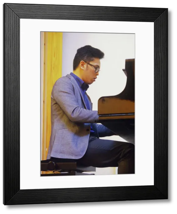 Framed Print : Alex Ho, Gary Crosby Sextet, National Jazz Archive, Loughton, Essex, Oct 2023. Creator: Brian O'Connor Framed Print : Alex Ho, Gary Crosby Sextet, National Jazz Archive, Loughton, Essex, Oct 2023. Creator: Brian O'Connor