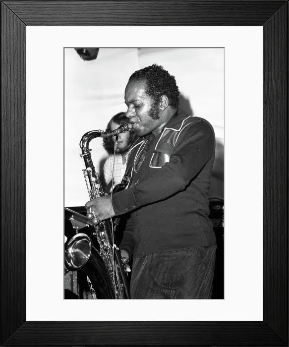 Framed Print : Eddie Harris, Ronnie Scott's Jazz Club, Soho, London, 1973. Creator: Brian O'Connor
