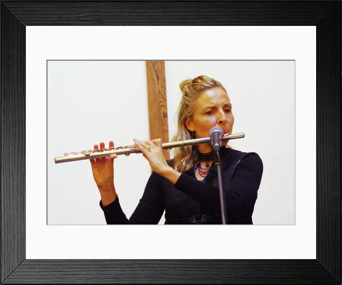 Framed Print : Aleksandra Topczewska, Gary Crosby Sextet, National Jazz Archive, Loughton, Essex, Oct 2023. Creator: Brian O'Connor Framed Print : Aleksandra Topczewska, Gary Crosby Sextet, National Jazz Archive, Loughton, Essex, Oct 2023. Creator: Brian O'Connor