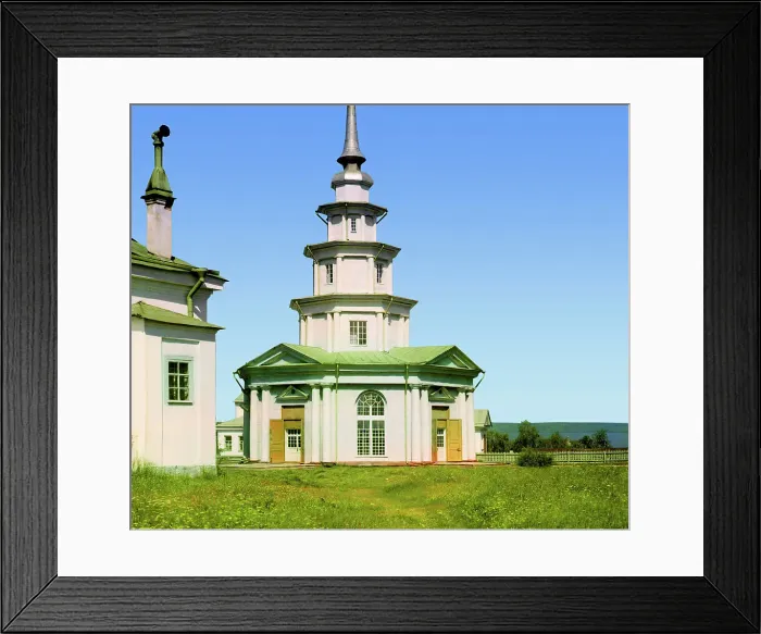 Framed Print : Petrozavodsk: chapel built by Peter the Great, 1915. Creator: Sergey Mikhaylovich Prokudin-Gorsky Framed Print : Petrozavodsk: chapel built by Peter the Great, 1915. Creator: Sergey Mikhaylovich Prokudin-Gorsky