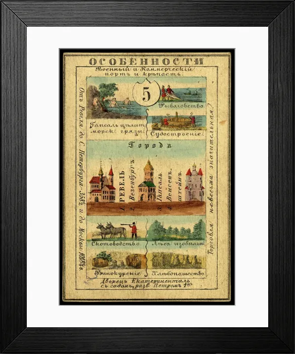 Framed Print : Estland Province, 1856. Creator: Unknown Framed Print : Estland Province, 1856. Creator: Unknown