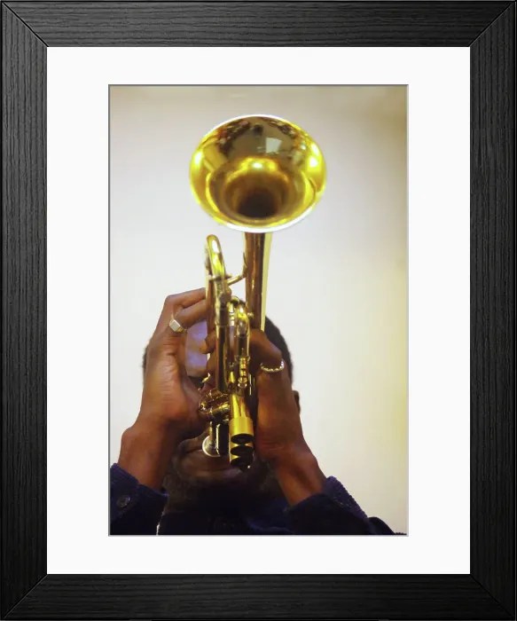 Framed Print : Mark Kavuma, Gary Crosby Sextet, National Jazz Archive, Loughton, Essex, October 2023. Creator: Brian O'Connor Framed Print : Mark Kavuma, Gary Crosby Sextet, National Jazz Archive, Loughton, Essex, October 2023. Creator: Brian O'Connor