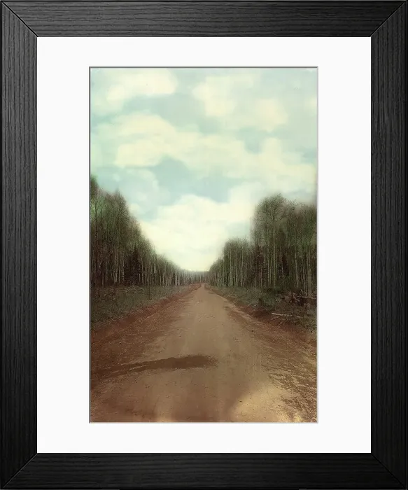 Framed Print : The final compacted road surface. Zimovyevsko-Meshchaninovskaya road, 1906-1908. Creator: Dorozhno-Stroitel'nyi Otdel Framed Print : The final compacted road surface. Zimovyevsko-Meshchaninovskaya road, 1906-1908. Creator: Dorozhno-Stroitel'nyi Otdel