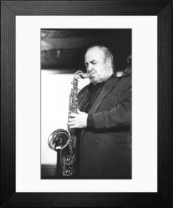 Framed Print : Danny Moss, Danny Moss Group, Watermill Jazz Club, Dorking, Surrey, 2001. Creator: Brian O'Connor Framed Print : Danny Moss, Danny Moss Group, Watermill Jazz Club, Dorking, Surrey, 2001. Creator: Brian O'Connor