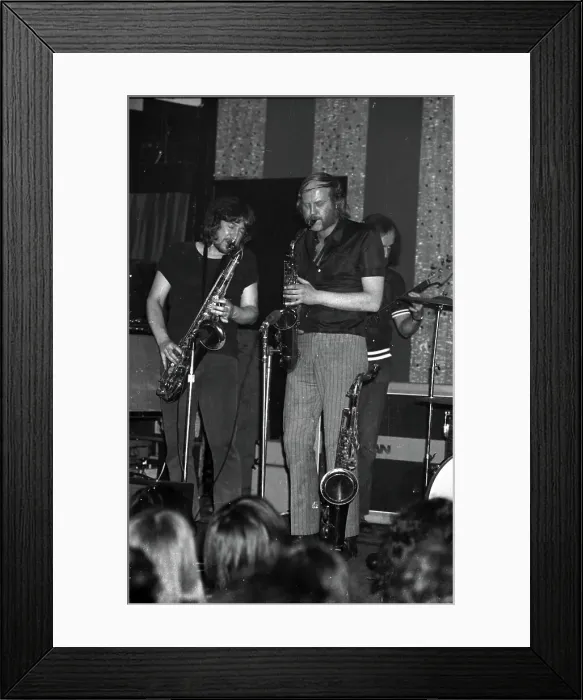 Framed Print : Dick Morrisey and Dave Quincy, If, Marquee Club, Soho, London, 1971. Creator: Brian O'Connor Framed Print : Dick Morrisey and Dave Quincy, If, Marquee Club, Soho, London, 1971. Creator: Brian O'Connor