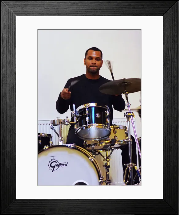Framed Print : Daniel Smithson, Gary Crosby Sextet, National Jazz Archive, Loughton, Essex, Oct 2023. Creator: Brian O'Connor Framed Print : Daniel Smithson, Gary Crosby Sextet, National Jazz Archive, Loughton, Essex, Oct 2023. Creator: Brian O'Connor