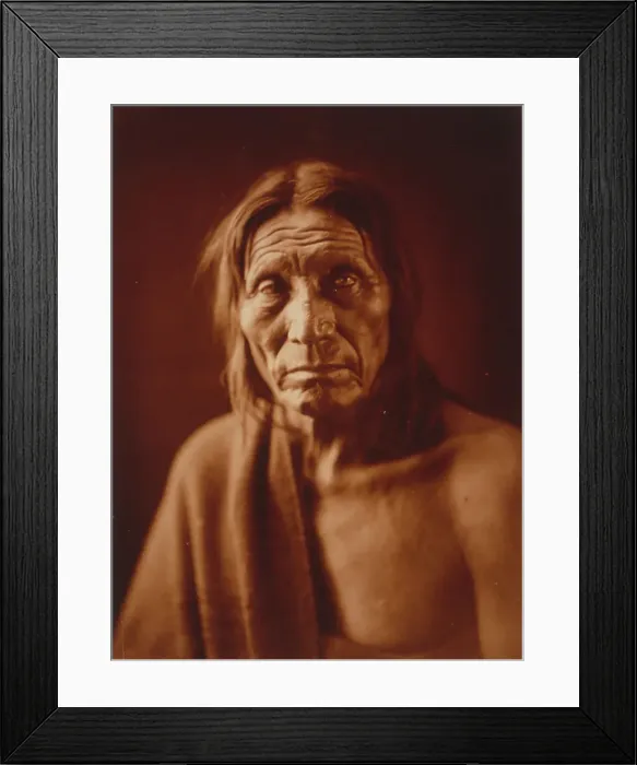 Framed Print : Big Head [B], c1905. Creator: Edward Sheriff Curtis