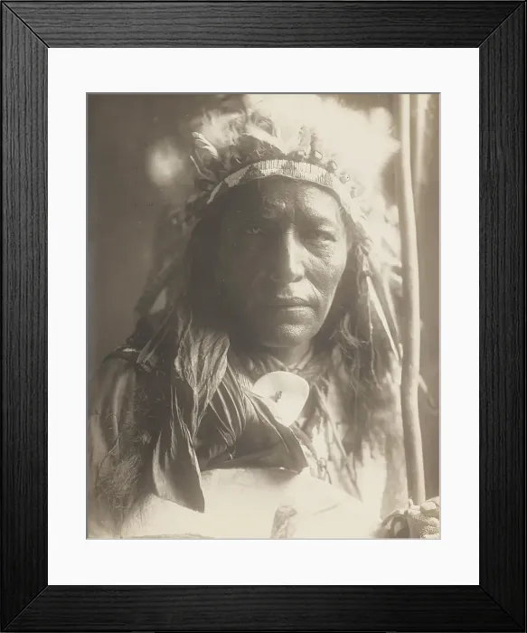 Framed Print : Big Road (Chanckin Tan-Ka), 1907. Creator: Edward Sheriff Curtis Framed Print : Big Road (Chanckin Tan-Ka), 1907. Creator: Edward Sheriff Curtis