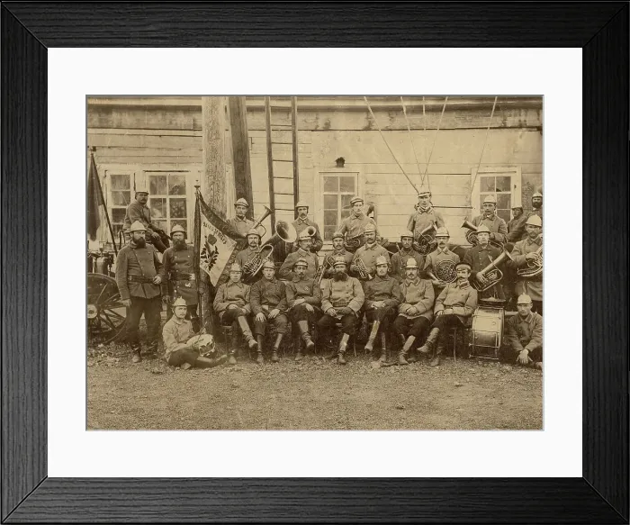 Framed Print : Orchestra, Created in 1903, of the Volunteer Fire Association, early 20th century. Creator: Unknown Framed Print : Orchestra, Created in 1903, of the Volunteer Fire Association, early 20th century. Creator: Unknown