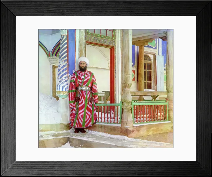 Framed Print : Bureaucrat, Bukhara, between 1905 and 1915. Creator: Sergey Mikhaylovich Prokudin-Gorsky Framed Print : Bureaucrat, Bukhara, between 1905 and 1915. Creator: Sergey Mikhaylovich Prokudin-Gorsky