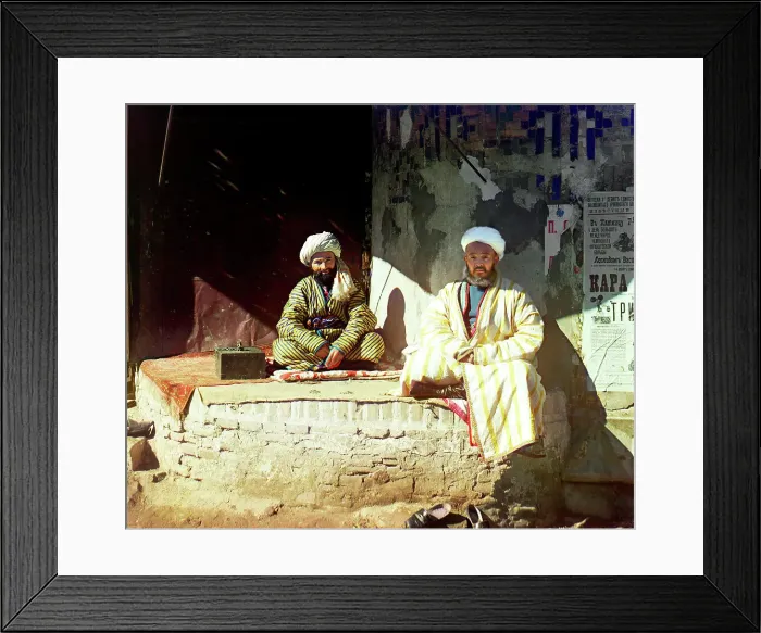 Framed Print : Trader in the Registan, Samarkand, between 1905 and 1915. Creator: Sergey Mikhaylovich Prokudin-Gorsky Framed Print : Trader in the Registan, Samarkand, between 1905 and 1915. Creator: Sergey Mikhaylovich Prokudin-Gorsky