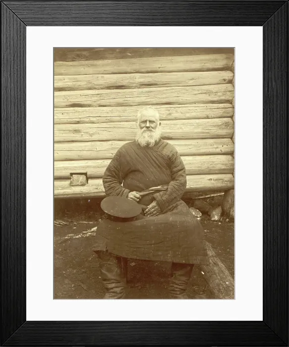 Framed Print : Old Man, 1909. Creator: Nikolai Georgievich Katanaev Framed Print : Old Man, 1909. Creator: Nikolai Georgievich Katanaev