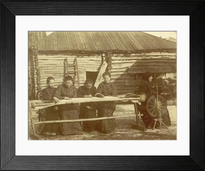 Framed Print : At Work, 1909. Creator: Nikolai Georgievich Katanaev Framed Print : At Work, 1909. Creator: Nikolai Georgievich Katanaev
