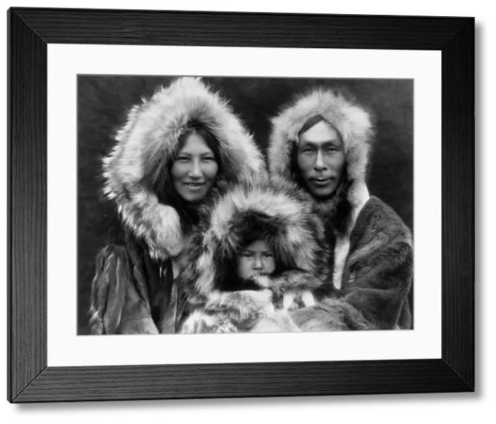 Framed Print : A family group-Noatak, c1929. Creator: Edward Sheriff Curtis Framed Print : A family group-Noatak, c1929. Creator: Edward Sheriff Curtis