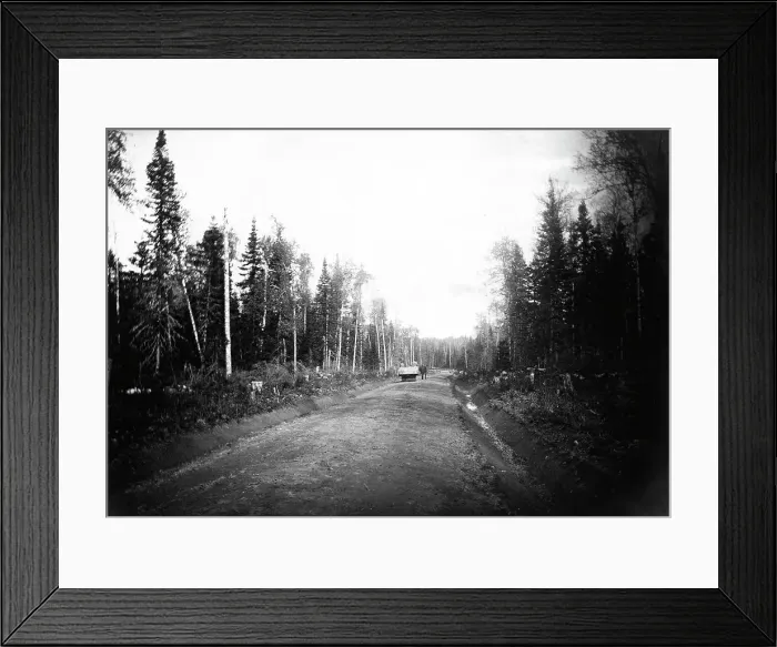Framed Print : Road rolling, 1909. Creator: Dorozhno-Stroitel'nyi Otdel Framed Print : Road rolling, 1909. Creator: Dorozhno-Stroitel'nyi Otdel