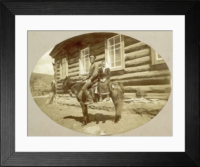 Framed Print : Haymaking, 1909. Creator: Nikolai Georgievich Katanaev Framed Print : Haymaking, 1909. Creator: Nikolai Georgievich Katanaev