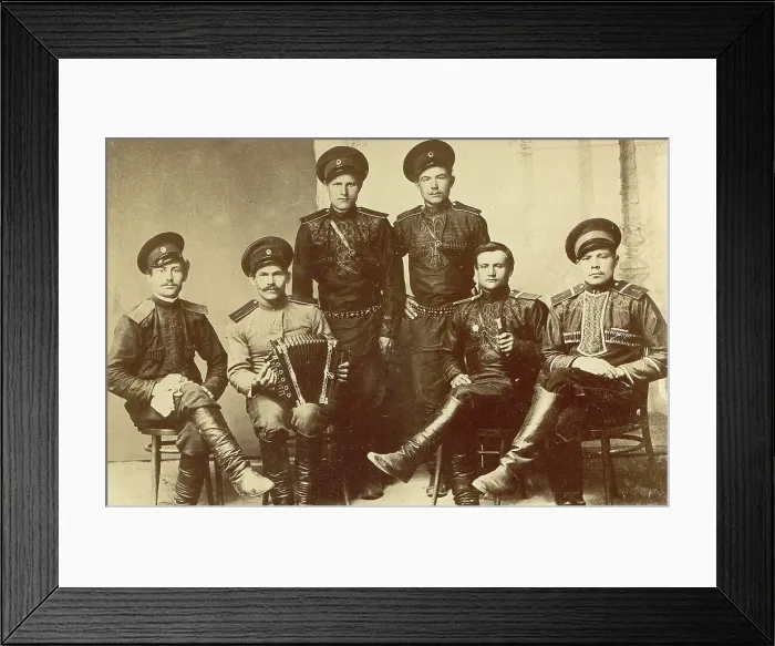 Framed Print : On Service, 1909. Creator: Nikolai Georgievich Katanaev Framed Print : On Service, 1909. Creator: Nikolai Georgievich Katanaev