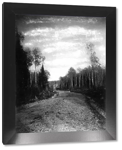 Roadbed Before Smoothing, 1909. Creator: Dorozhno-Stroitel'nyi Otdel