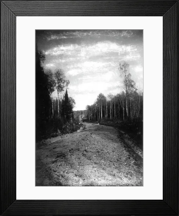 Framed Print : Roadbed Before Smoothing, 1909. Creator: Dorozhno-Stroitel'nyi Otdel Framed Print : Roadbed Before Smoothing, 1909. Creator: Dorozhno-Stroitel'nyi Otdel