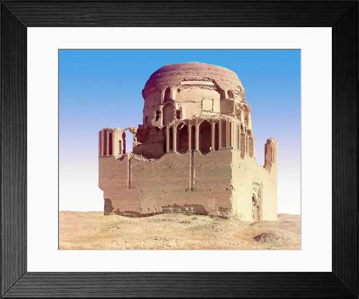 Framed Print : Side view of a crumbling mosque, between 1905 and 1915. Creator: Sergey Mikhaylovich Prokudin-Gorsky Framed Print : Side view of a crumbling mosque, between 1905 and 1915. Creator: Sergey Mikhaylovich Prokudin-Gorsky