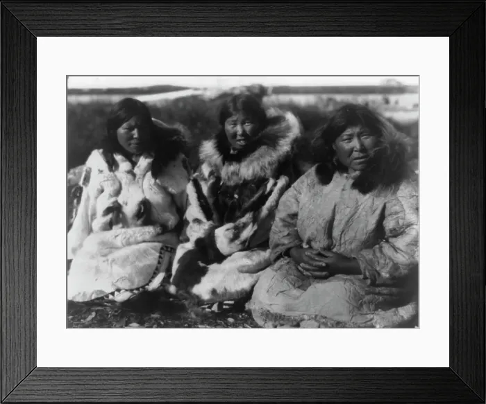 Framed Print : Selawik women, c1929. Creator: Edward Sheriff Curtis Framed Print : Selawik women, c1929. Creator: Edward Sheriff Curtis