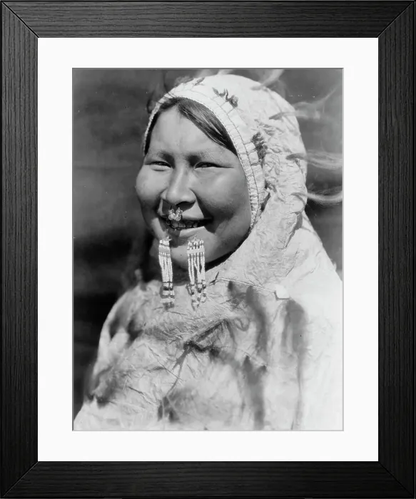 Framed Print : U?iyaku-Nunivak, c1929. Creator: Edward Sheriff Curtis Framed Print : U?iyaku-Nunivak, c1929. Creator: Edward Sheriff Curtis