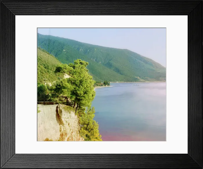 Framed Print : Sea coast at Gagra (toward Adler), between 1905 and 1915. Creator: Sergey Mikhaylovich Prokudin-Gorsky Framed Print : Sea coast at Gagra (toward Adler), between 1905 and 1915. Creator: Sergey Mikhaylovich Prokudin-Gorsky