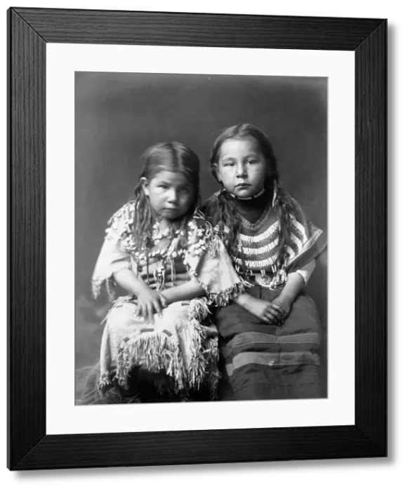 Framed Print : Bull Shoe's children, c1910. Creator: Edward Sheriff Curtis Framed Print : Bull Shoe's children, c1910. Creator: Edward Sheriff Curtis