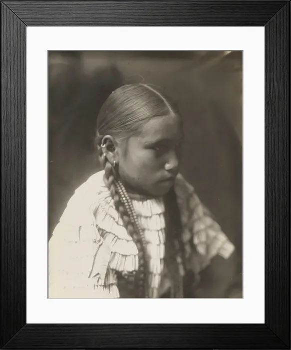 Framed Print : Hattie Bear Black, 1905. Creator: Edward Sheriff Curtis Framed Print : Hattie Bear Black, 1905. Creator: Edward Sheriff Curtis