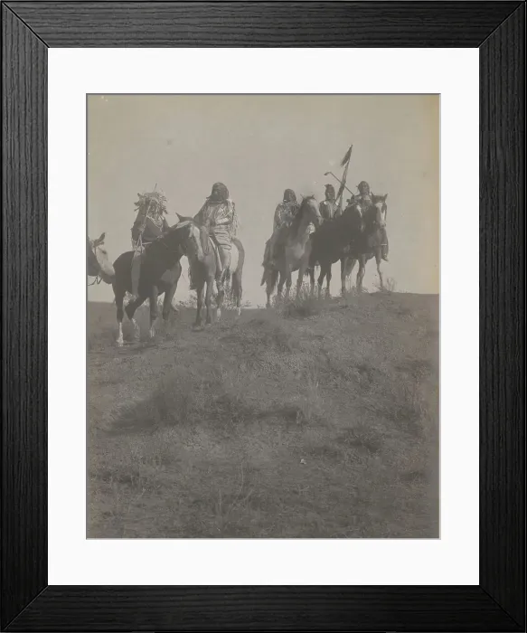 Framed Print : The Scouts, 1908. Creator: Edward Sheriff Curtis Framed Print : The Scouts, 1908. Creator: Edward Sheriff Curtis