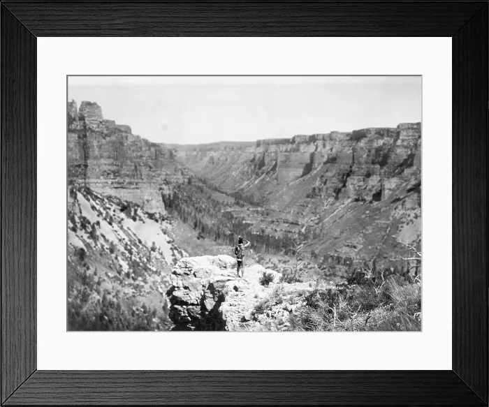 Framed Print : Black Cañon, c1905. Creator: Edward Sheriff Curtis Framed Print : Black Cañon, c1905. Creator: Edward Sheriff Curtis