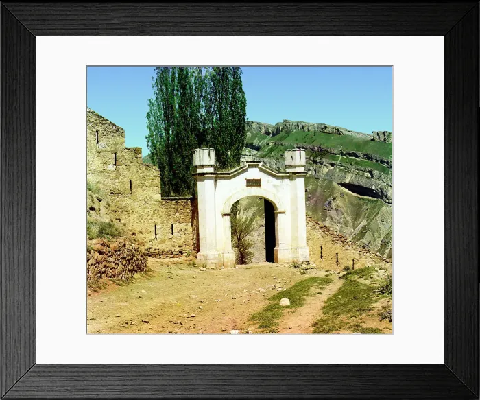 Framed Print : Shamil's Gates, Verkhny Gunib, Dagestan, between 1905 and 1915. Creator: Sergey Mikhaylovich Prokudin-Gorsky Framed Print : Shamil's Gates, Verkhny Gunib, Dagestan, between 1905 and 1915. Creator: Sergey Mikhaylovich Prokudin-Gorsky