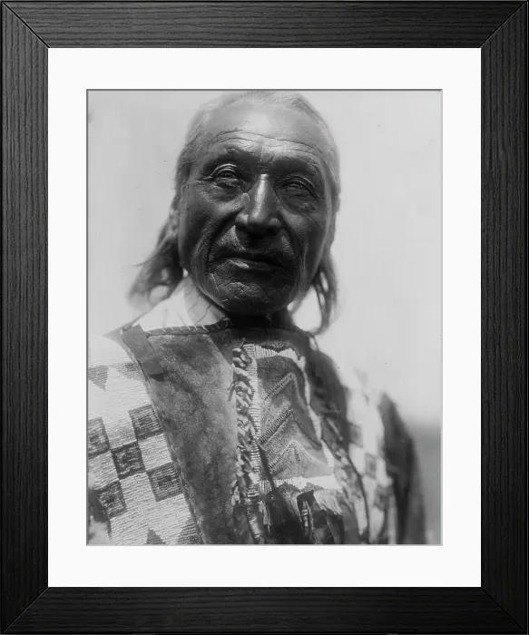 Framed Print : He Crow-Oglala, c1907. Creator: Edward Sheriff Curtis Framed Print : He Crow-Oglala, c1907. Creator: Edward Sheriff Curtis
