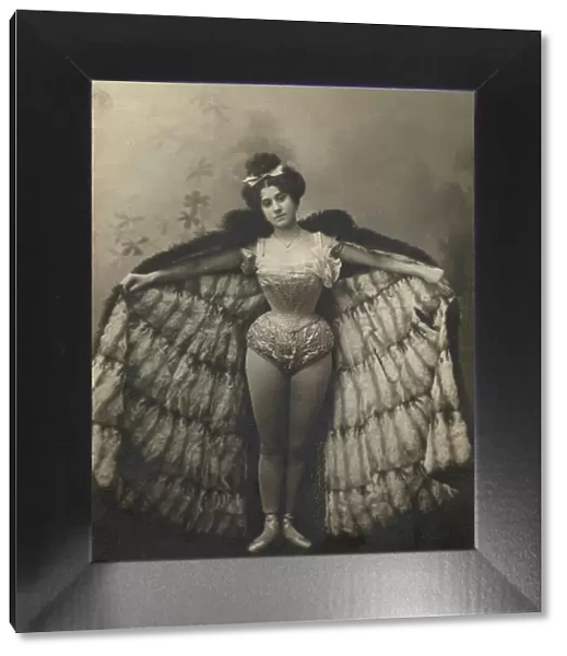 Aleksandra Semenovna Lavrent'eva, Sister of Photographer A.S. Lavrent'ev, in a Ballet Costume, 1900. Creator: AS Lavrentev