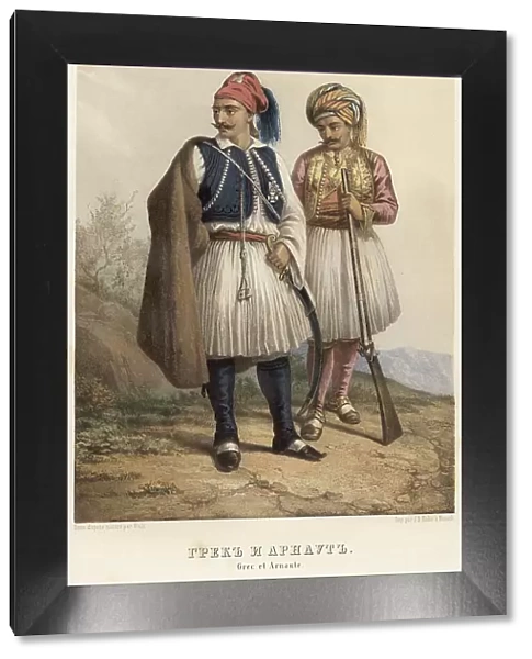 Greek and Arnaut, 1862. Creator: Karl Fiale