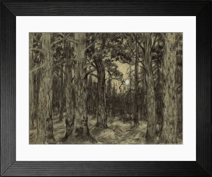 Framed Print : Deep in the Woods of the Krasnoyarsk Taiga, 1904. Creator: Boris Vasilievich Smirnov Framed Print : Deep in the Woods of the Krasnoyarsk Taiga, 1904. Creator: Boris Vasilievich Smirnov