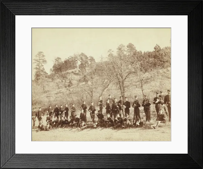 Framed Print : Company C, 3rd US Infantry near Fort Meade, So Dak, 1890. Creator: John C. H. Grabill. Company C, 3rd US Infantry near Fort Meade, So Dak, 1890. Creator: John C. H. Grabill Framed Print : Company C, 3rd US Infantry near Fort Meade, So Dak, 1890. Creator: John C. H. Grabill. Company C, 3rd US Infantry near Fort Meade, So Dak, 1890. Creator: John C. H. Grabill