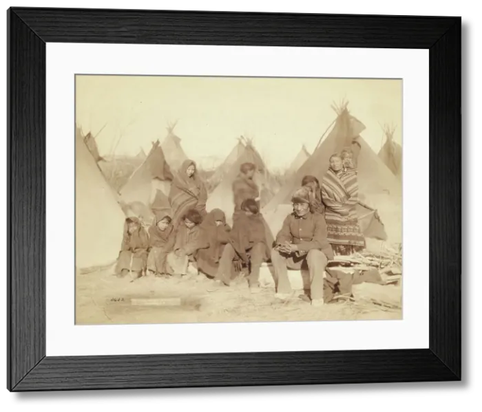 Framed Print : What's left of Big Foot's band, 1891. Creator: John C. H. Grabill Framed Print : What's left of Big Foot's band, 1891. Creator: John C. H. Grabill