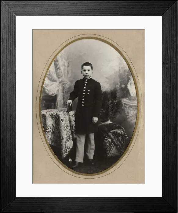Framed Print : Teenage Boy in Uniform, late 19th cent - early 20th cent. Creator: IV Bulatov Framed Print : Teenage Boy in Uniform, late 19th cent - early 20th cent. Creator: IV Bulatov