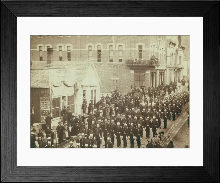Framed Print : Deadwood Grand Lodge IOOF of Dakotas Street Parade, May 21, 1890, 1890. Creator: John C. H. Grabill Framed Print : Deadwood Grand Lodge IOOF of Dakotas Street Parade, May 21, 1890, 1890. Creator: John C. H. Grabill