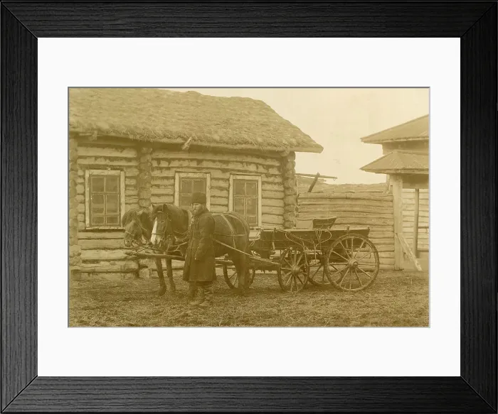 Framed Print : A New Type of Cart, 1909. Creator: Nikolai Georgievich Katanaev Framed Print : A New Type of Cart, 1909. Creator: Nikolai Georgievich Katanaev