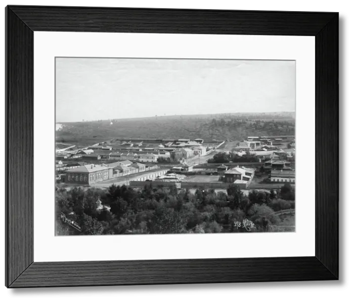 Framed Print : Merchant estates of Kyakhta, end of 19th century. Creator: Nikolai Apollonovich Charushin Framed Print : Merchant estates of Kyakhta, end of 19th century. Creator: Nikolai Apollonovich Charushin